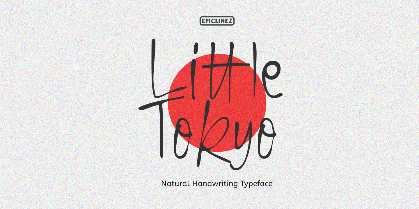 Пример шрифта Little Tokyo